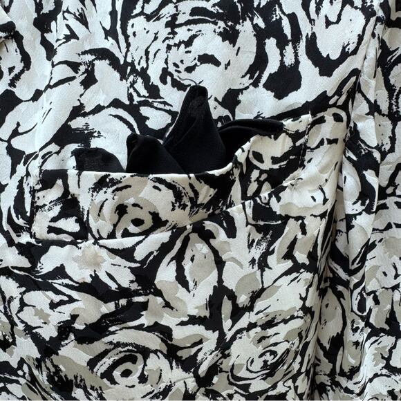 Vintage St. Gillian Petites 100% Silk Jacket Abstract Floral Women's Size 12 - Picture 3 of 12